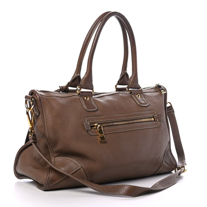 Prada Cervo Deerskin Shopping Satchel Visone 2 of 4