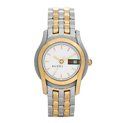 Gucci Stainless Steel 27mm 5500L Two Tone Quartz Watch 1 of 4