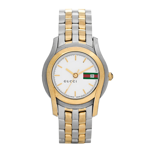 Gucci Stainless Steel 27mm 5500L Two Tone Quartz Watch 1874462