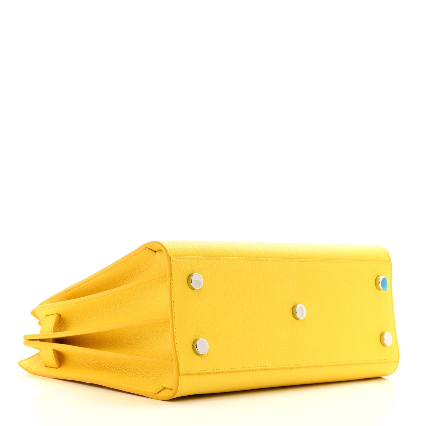 Calfskin Baby Sac De Jour Bag Yellow