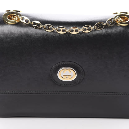 Gucci Azalea Calfskin Small Marina Chain Shoulder Bag Black 9 of 11