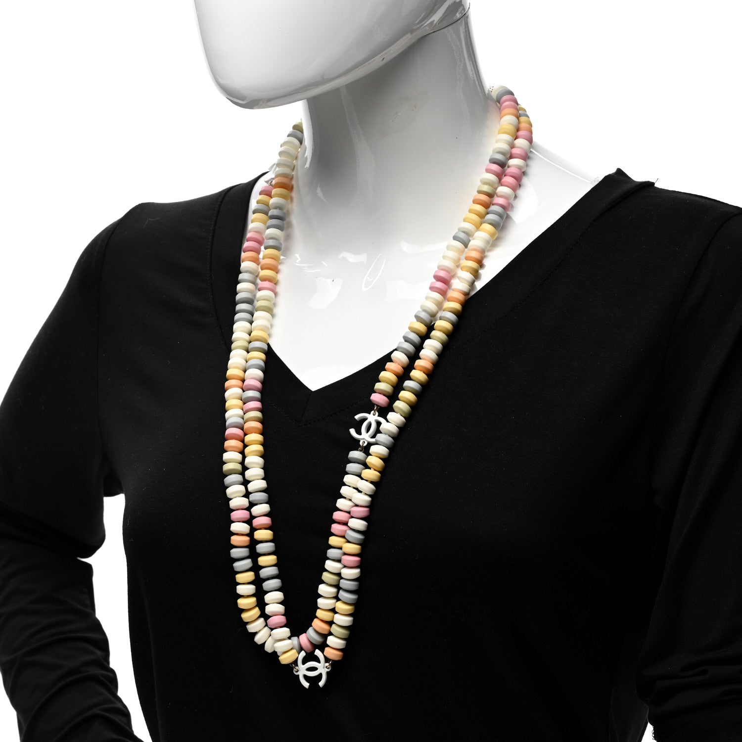 Chanel Candy CC Double Strand Necklace Multicolor 2 of 6