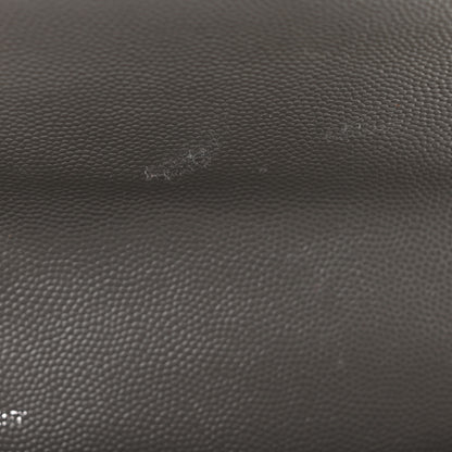 Saint Laurent Grain De Poudre Textured Mixed Matelasse Triquilt Large Monogram Satchel Asphalt 10 of 10