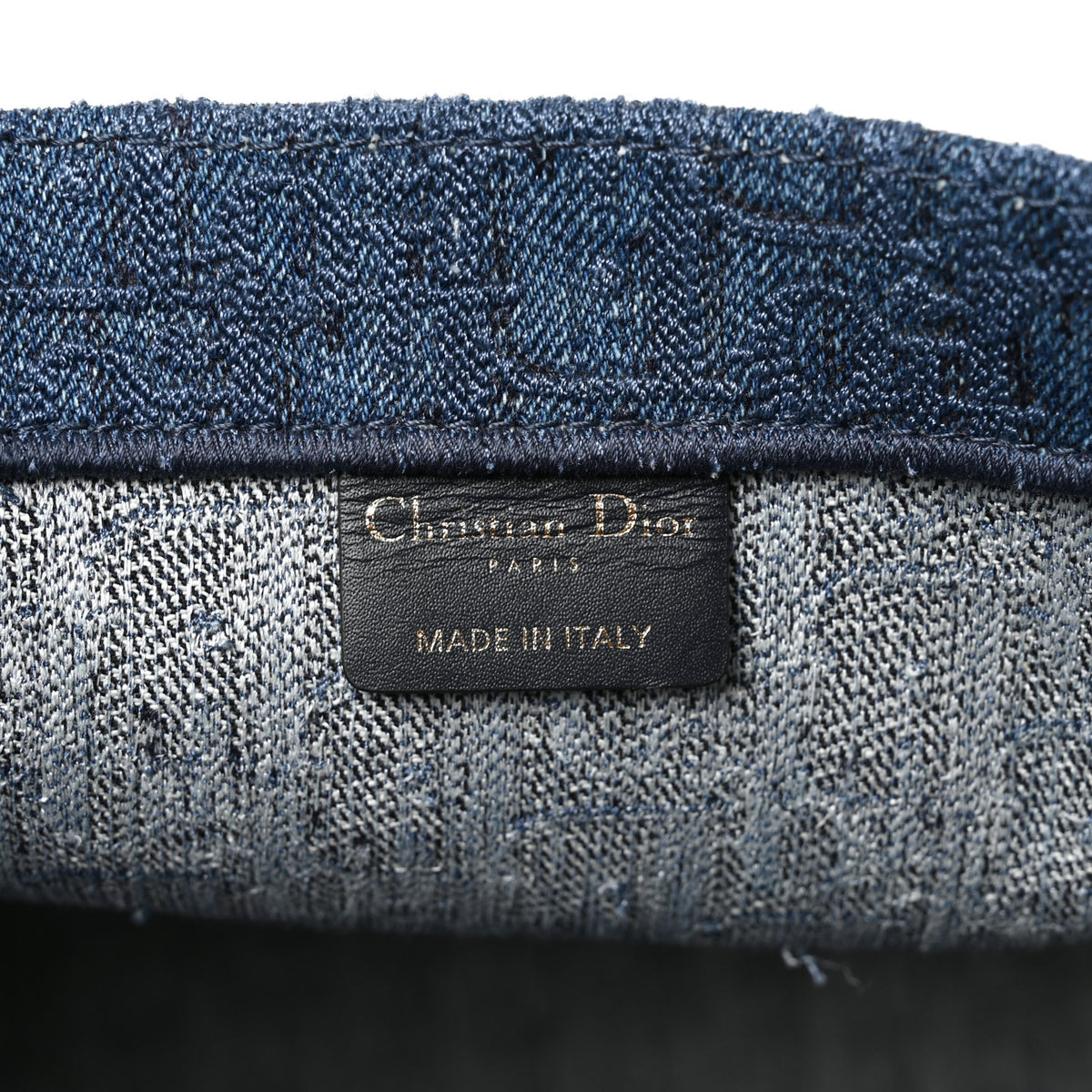 Oblique Denim Book Tote Denim Blue