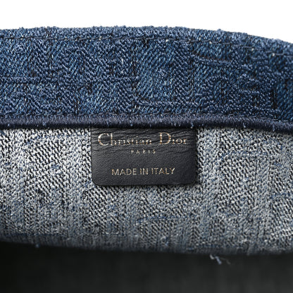 Christian Dior Oblique Denim Book Tote Denim Blue 5 of 10