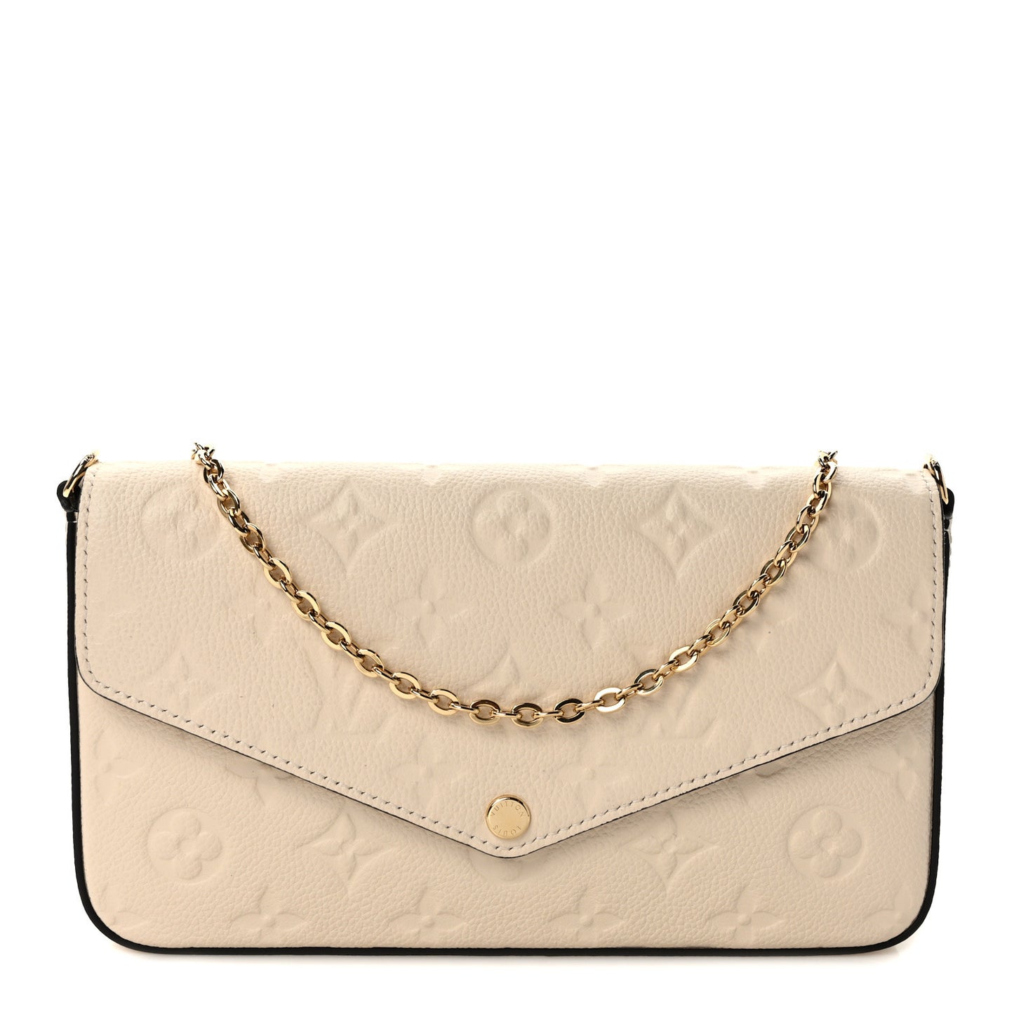 Empreinte Pochette Felicie Chain Wallet Cream