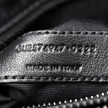 Saint Laurent Calfskin Y Quilted Monogram Monochrome Large Loulou Chain Satchel Black 7 of 11