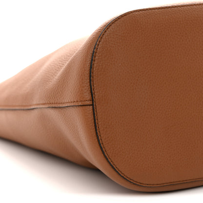 Prada Vitello Phenix Logo Hobo Caramel 8 of 9