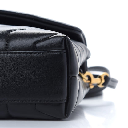 Saint Laurent Calfskin Y Quilted Monogram Toy Loulou Crossbody Bag Black 9 of 9
