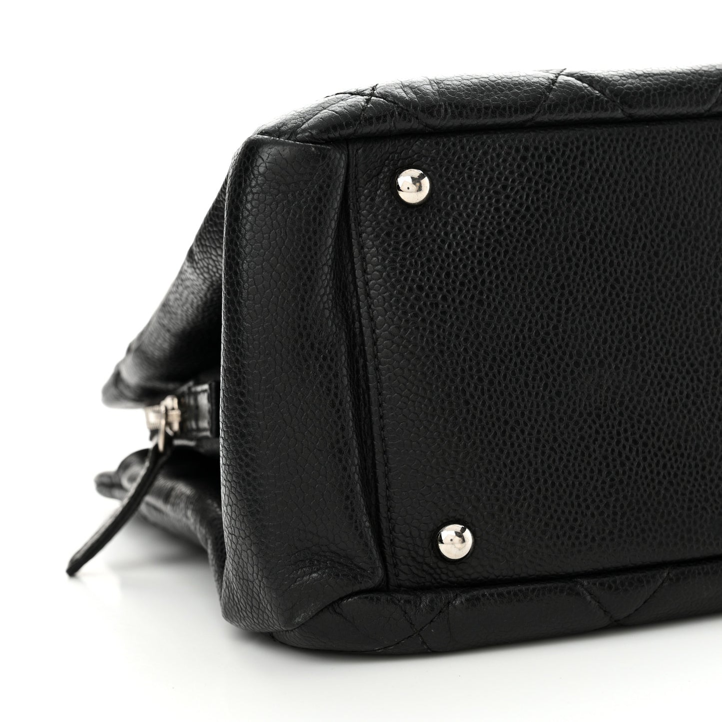 Caviar Quilted Timeless CC Soft Tote Black