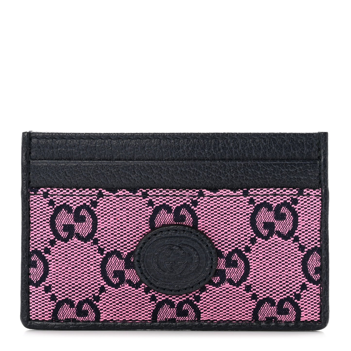 Monogram Multicolor Retro Interlocking G Card Holder Pink Blue