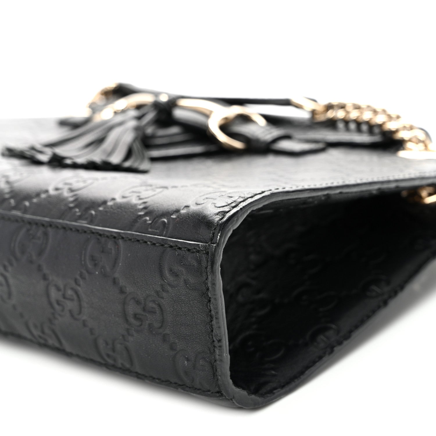 Gucci Guccissima Small Emily Shoulder Bag Black 10 of 10