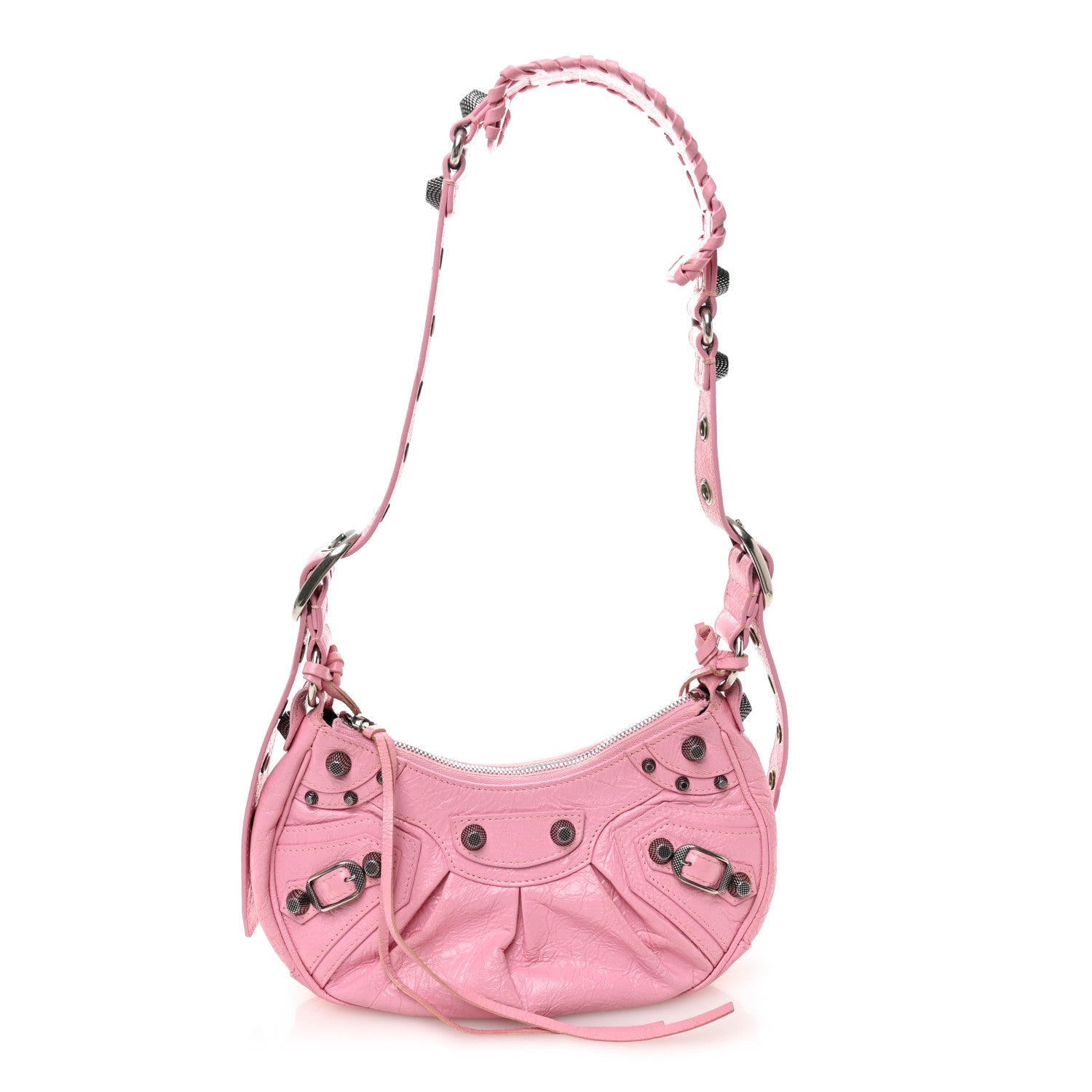 Balenciaga Agneau Arena Le Cagole Shoulder Bag XS Candy Pink 1 of 16
