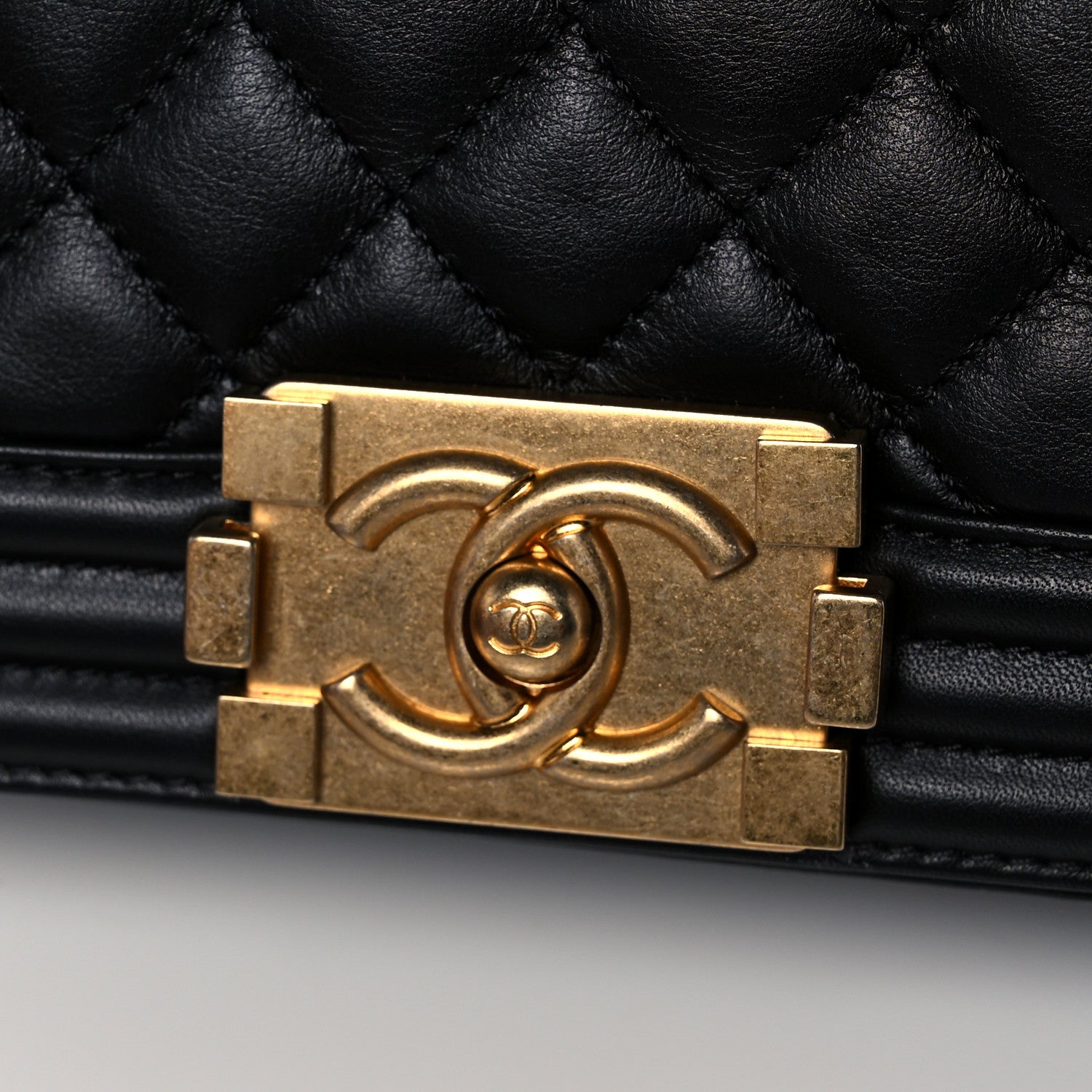 Chanel Calfskin Quilted Medium Boy Flap Black 9 of 11