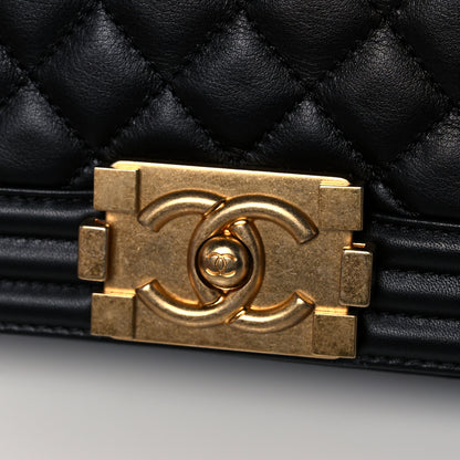 Chanel Calfskin Quilted Medium Boy Flap Black 9 of 11