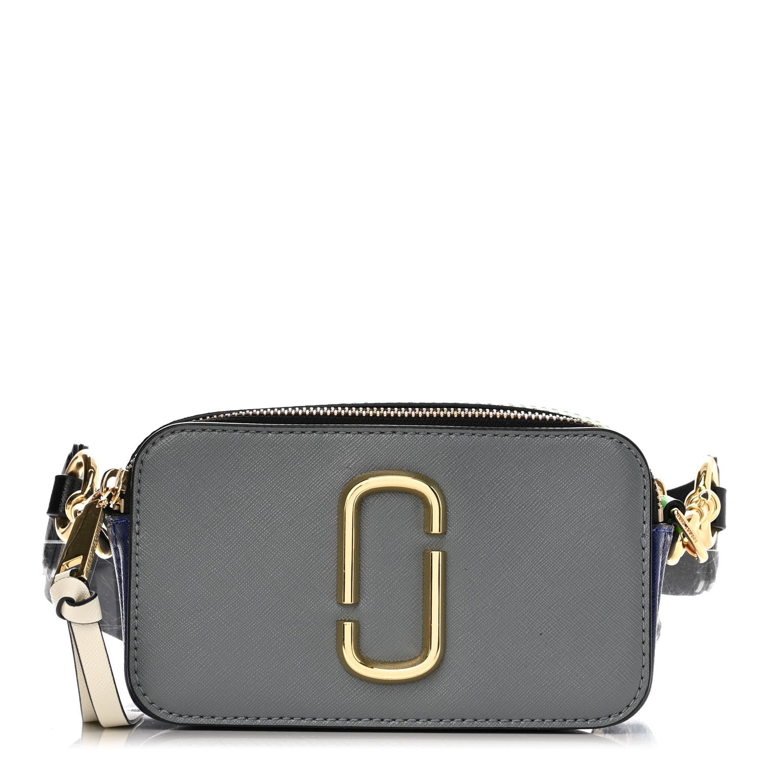 Marc Jacobs Saffiano Small Snapshot Camera Bag Grey Multicolor 1 of 12