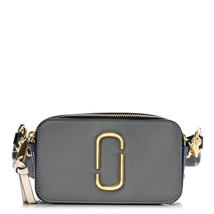 Marc Jacobs Saffiano Small Snapshot Camera Bag Grey Multicolor 1 of 12