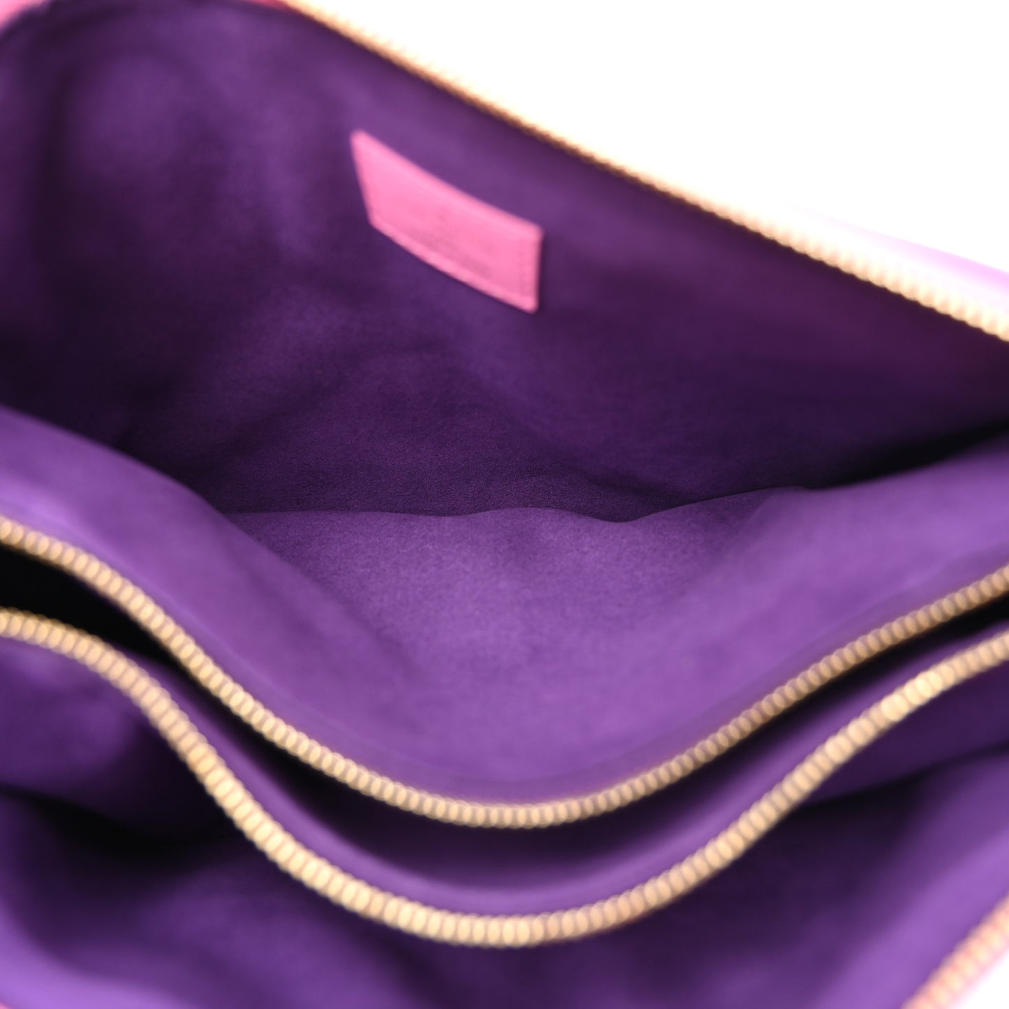 Lambskin Embossed Monogram Vuittamins Coussin PM Rose Violet