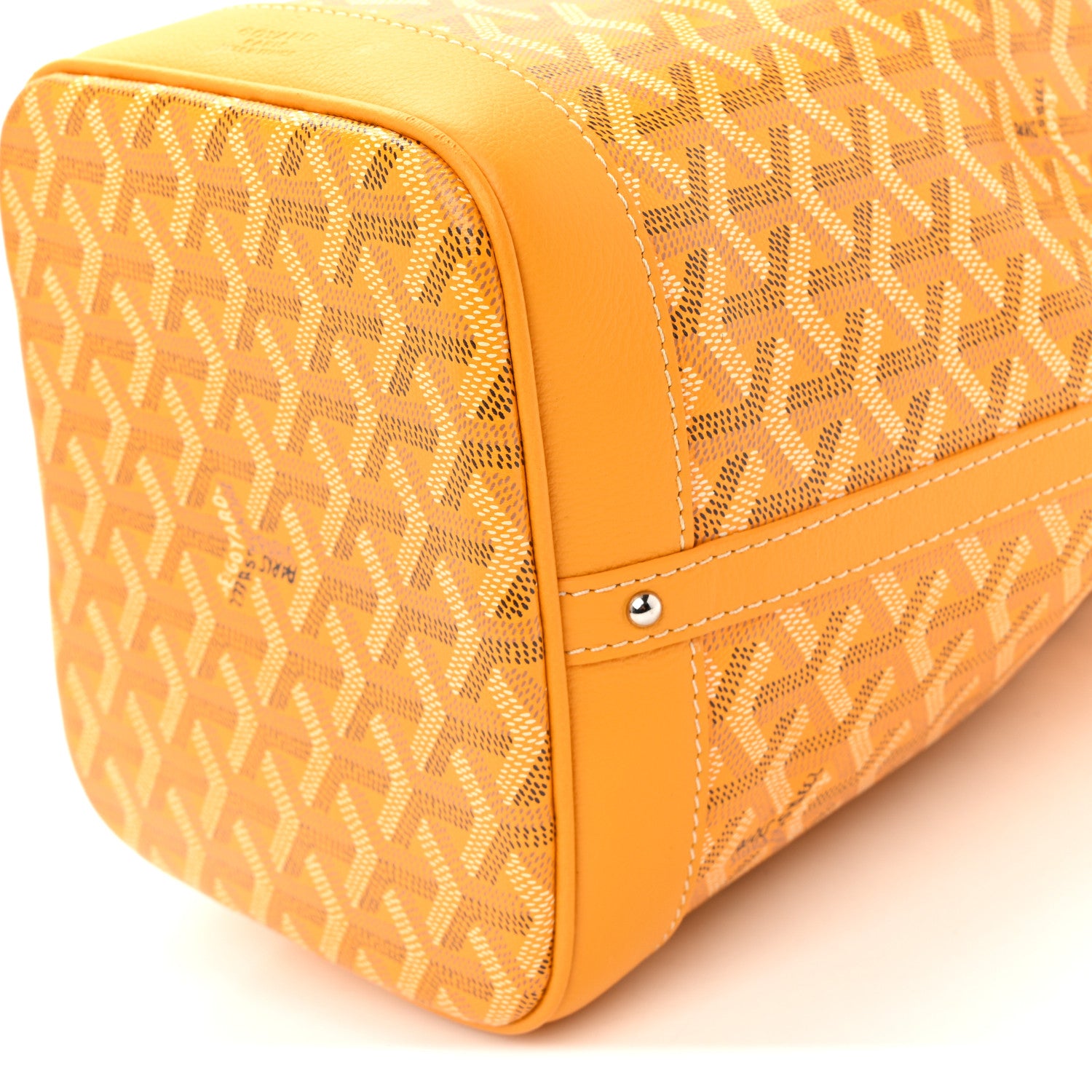 Goyard Goyardine Petit Flot Bucket Bag PM Yellow 9 of 9