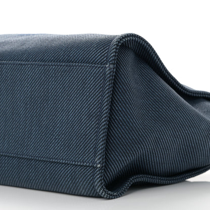 Chanel Mixed Fibers Calfskin Medium Deauville Tote Navy Blue 9 of 9