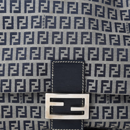 Fendi Zucchino Mama Baguette Navy 10 of 10