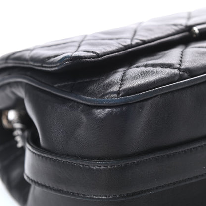 Chanel Lambskin Quilted Jumbo Icons Secret Label Flap Black 9 of 13