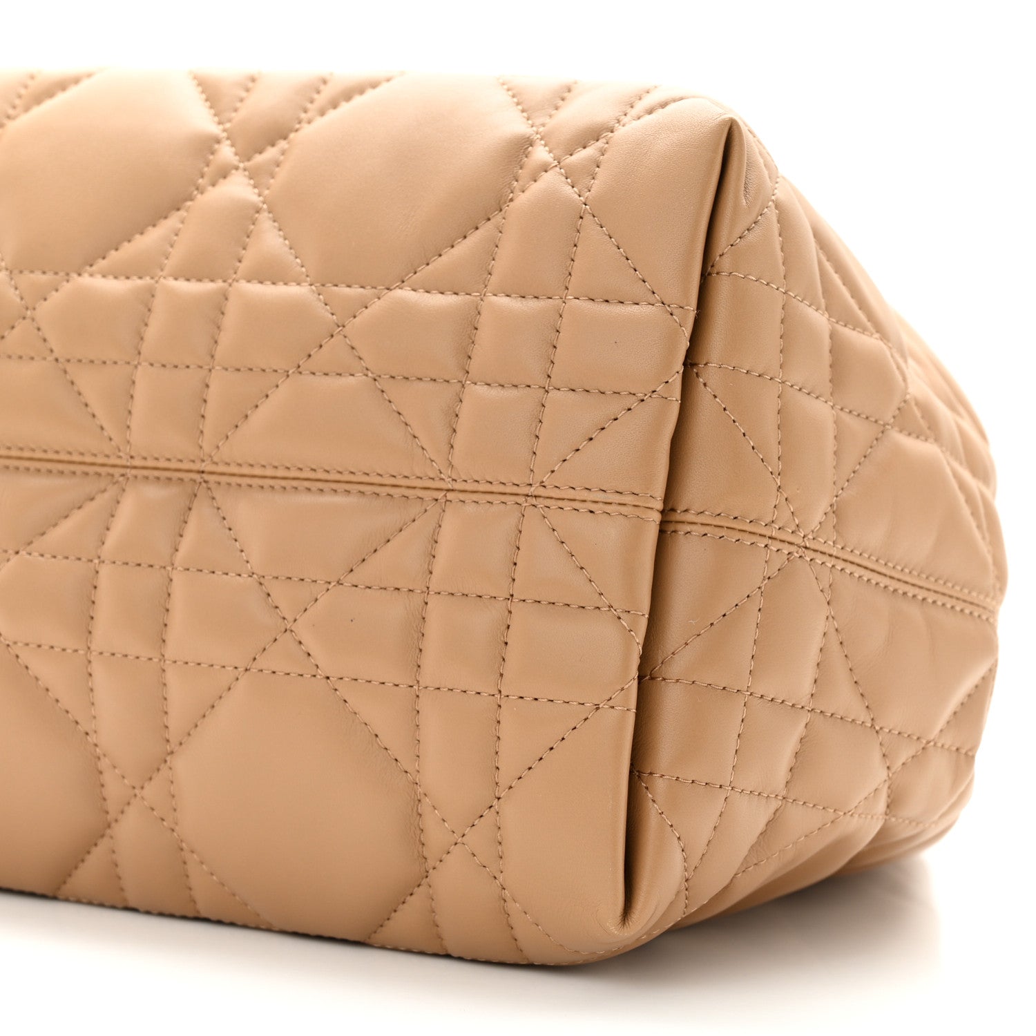 Christian Dior Calfskin Macrocannage Medium Toujour Powder Tan 9 of 11