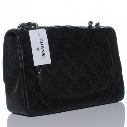 Chanel Caviar Jumbo Single Flap Black 3 of 7