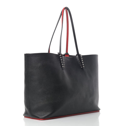 Christian Louboutin Calfskin Spikes East West Cabata Tote Black 3 of 9