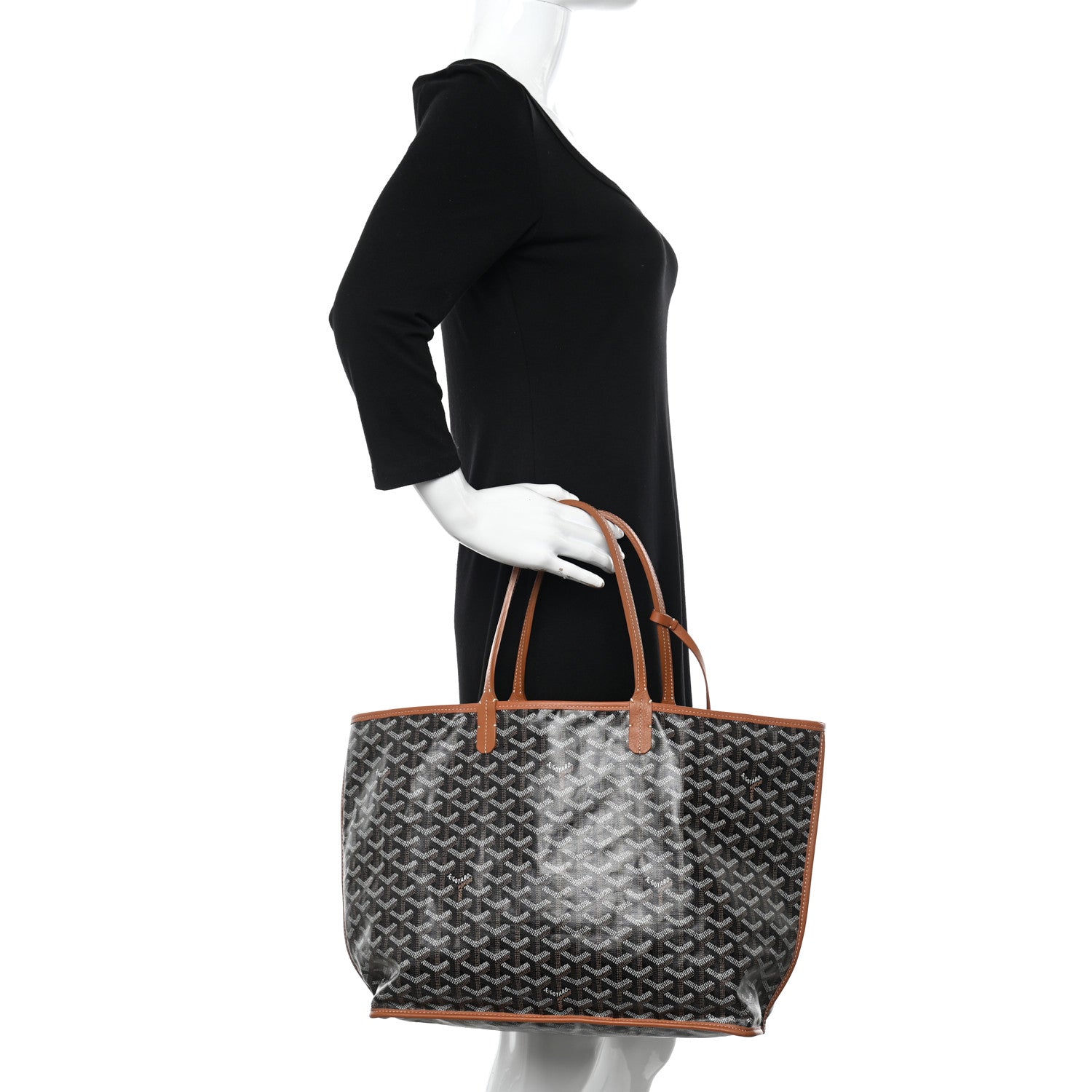 Goyard Goyardine Reversible Anjou PM Black Gold 2 of 24