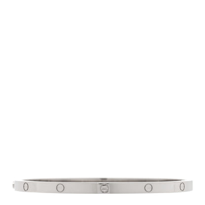 Cartier 18K White Gold Small LOVE Bracelet 17 2 of 7