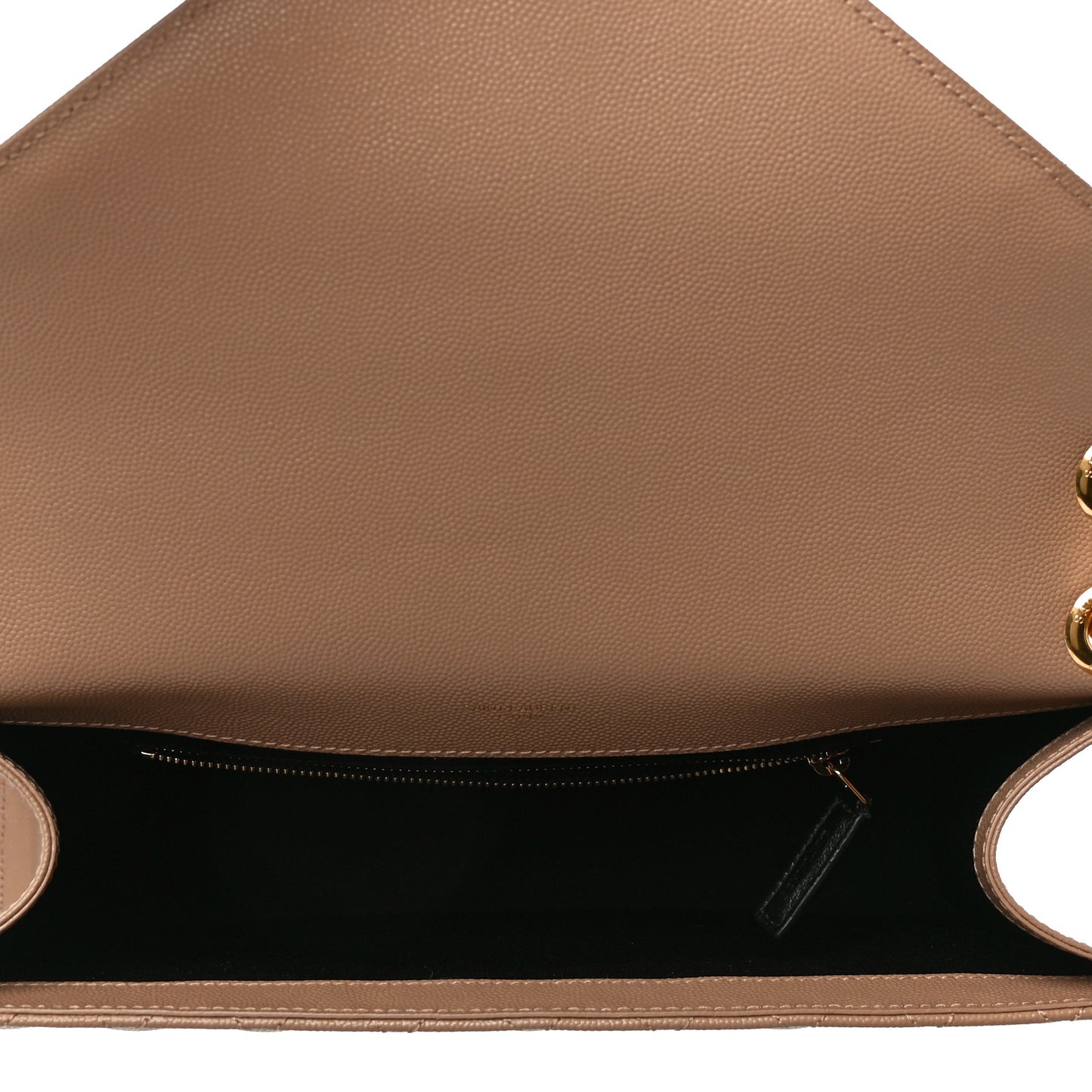Grain De Poudre Mixed Matelasse Large Triquilt Monogram Satchel Dark Beige