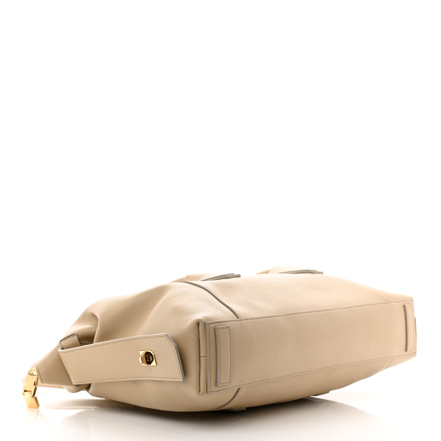 Givenchy Smooth Calfskin Medium Antigona Lock Duffle Bag Beige 4 of 10