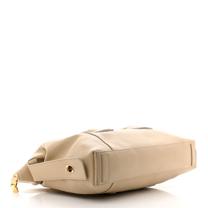 Givenchy Smooth Calfskin Medium Antigona Lock Duffle Bag Beige 4 of 10