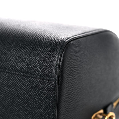 Balenciaga Grained Calfskin Medium Ville Bowling Bag Black 10 of 18