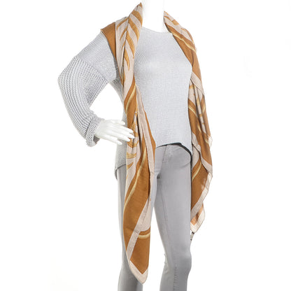 Hermes Cashmere Silk Tigre Royal Shawl 140 2 of 6