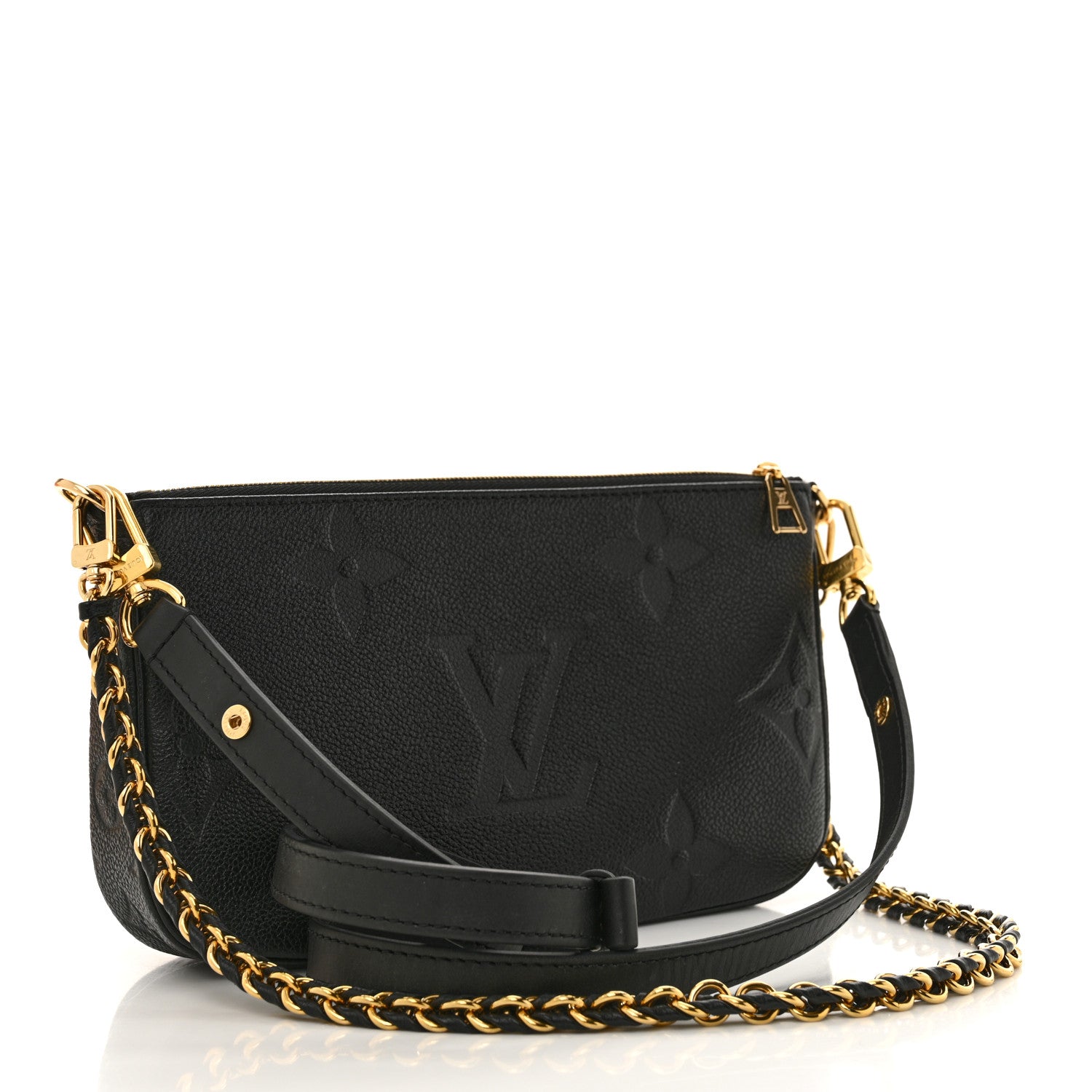 Louis Vuitton Empreinte Monogram Giant Multi Pochette Accessories Black 3 of 12