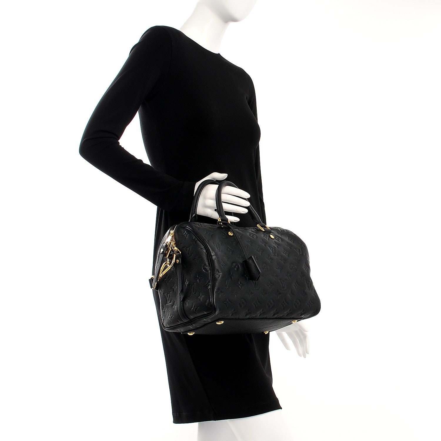 Louis Vuitton Empreinte Speedy Bandouliere 30 Black 3 of 8