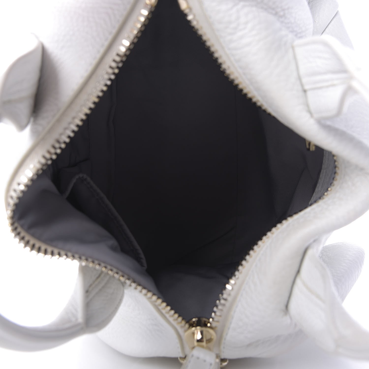 Alexander Wang Pebbled Lambskin Rocco White Gold Hardware 5 of 10