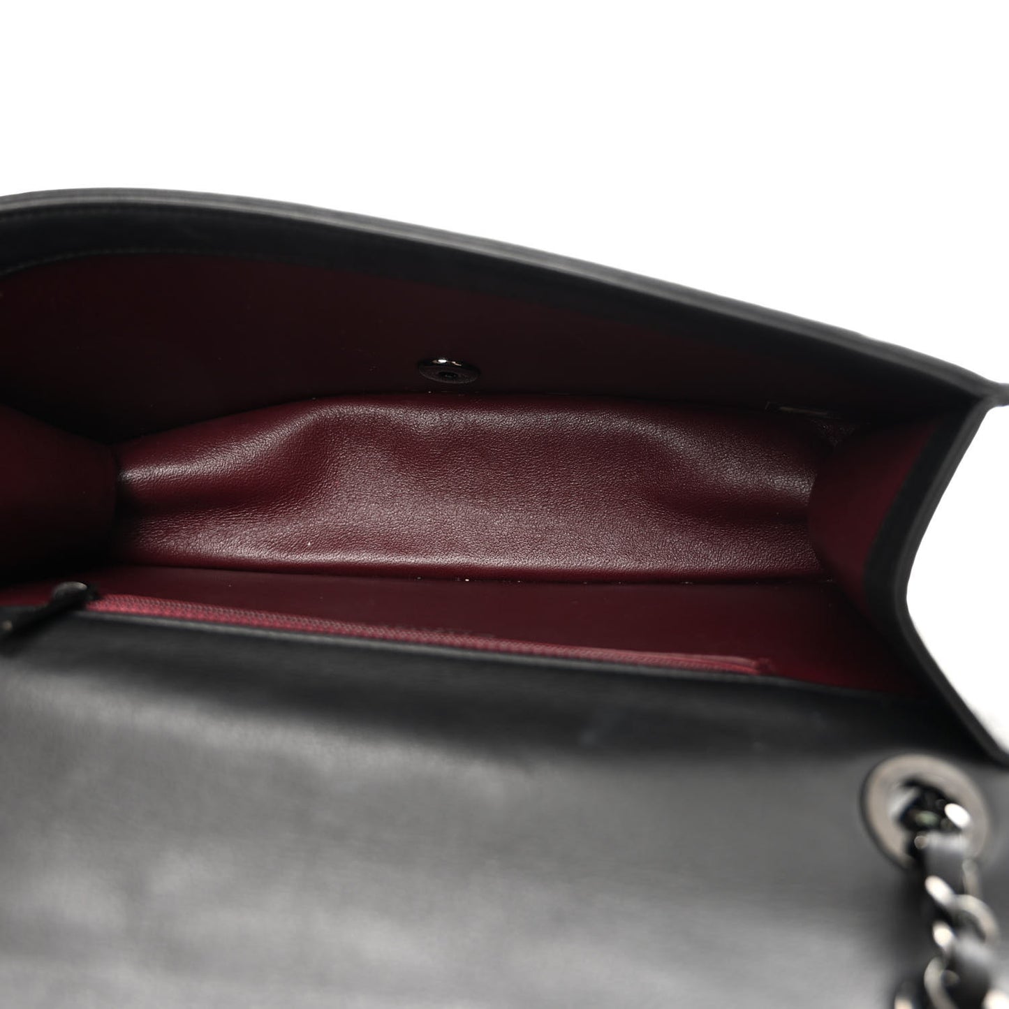 Calfskin Small Propeller Flap Black