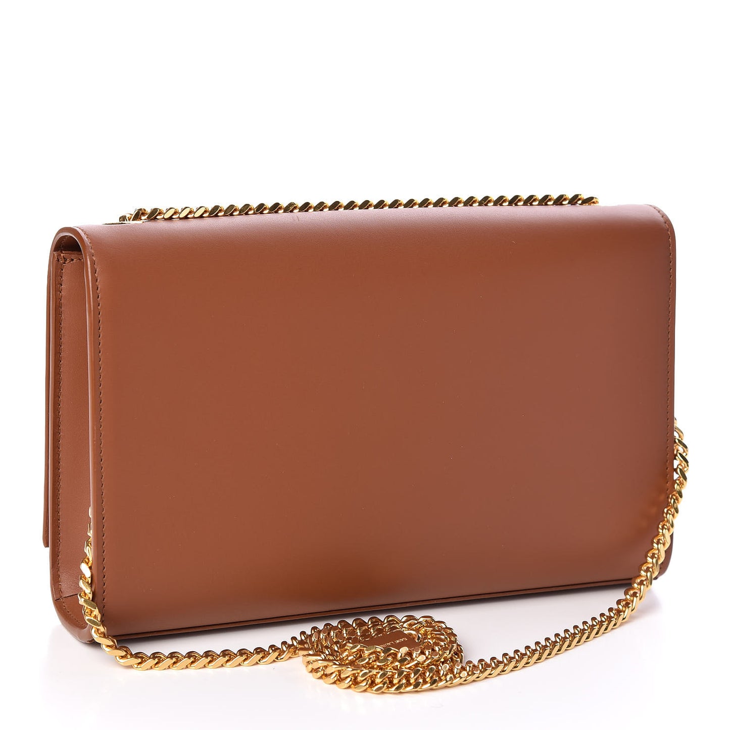 Smooth Calfskin Medium Classic Monogram Kate Tassel Satchel Fauve