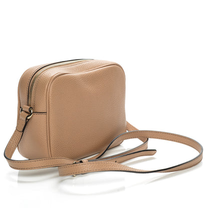Gucci Pebbled Calfskin Small Soho Disco Bag Rose Beige 3 of 6