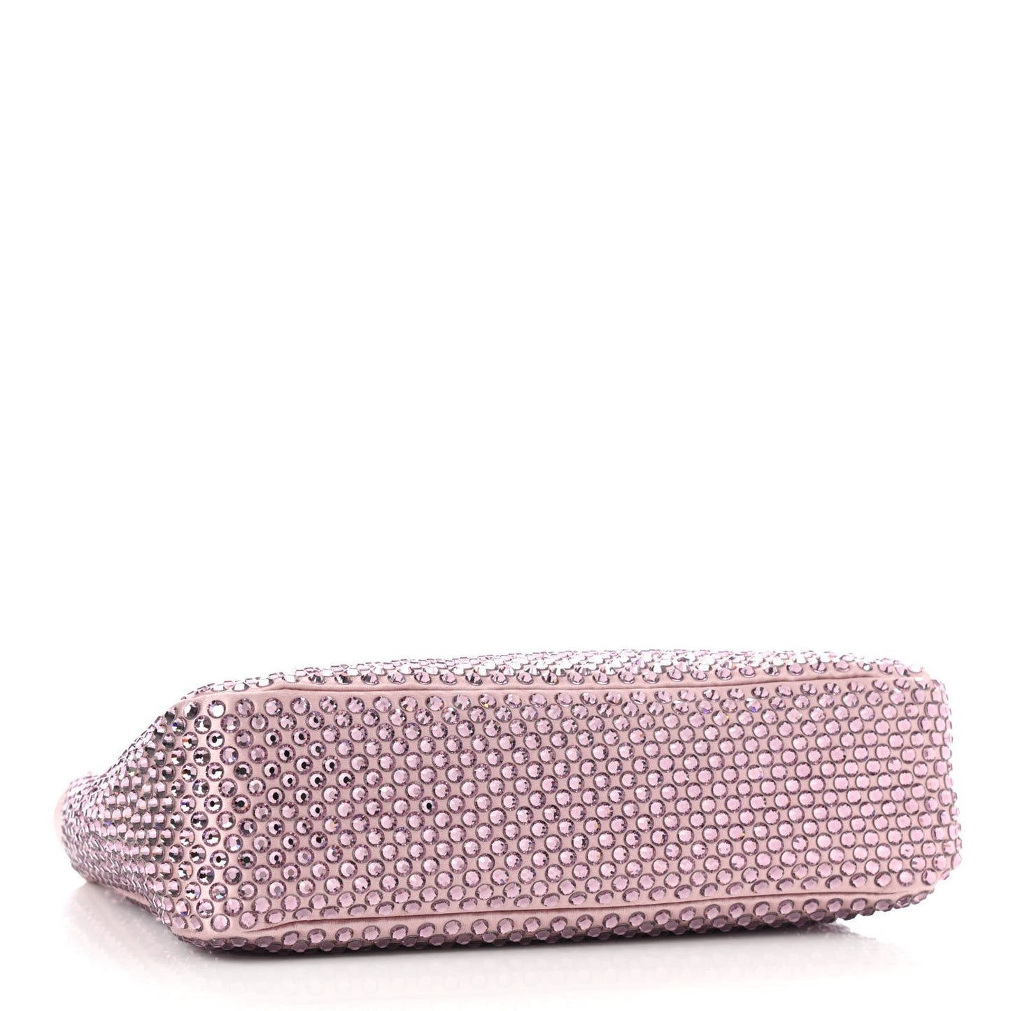 Satin Crystal Mini Re-Edition 2000 Bag Alabastro