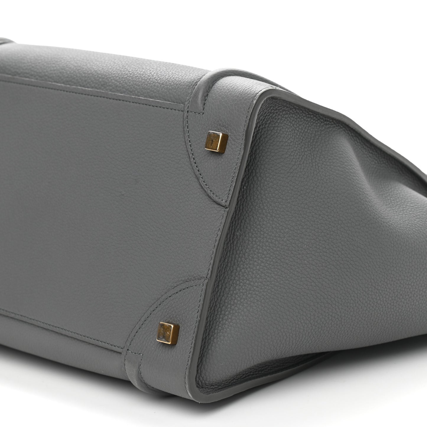Drummed Calfskin Mini Luggage Kohl
