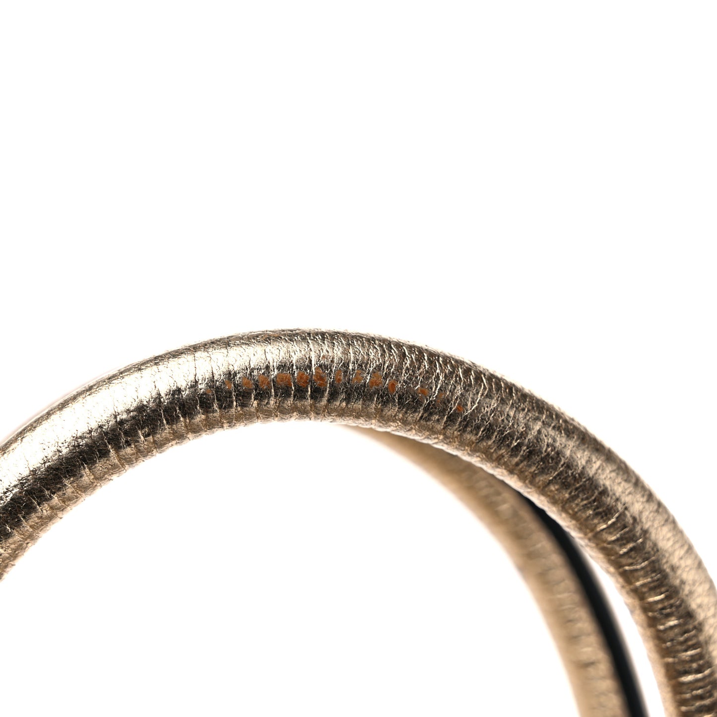 Metallic Hammered Calfskin Studio Top Handle Bag Gold