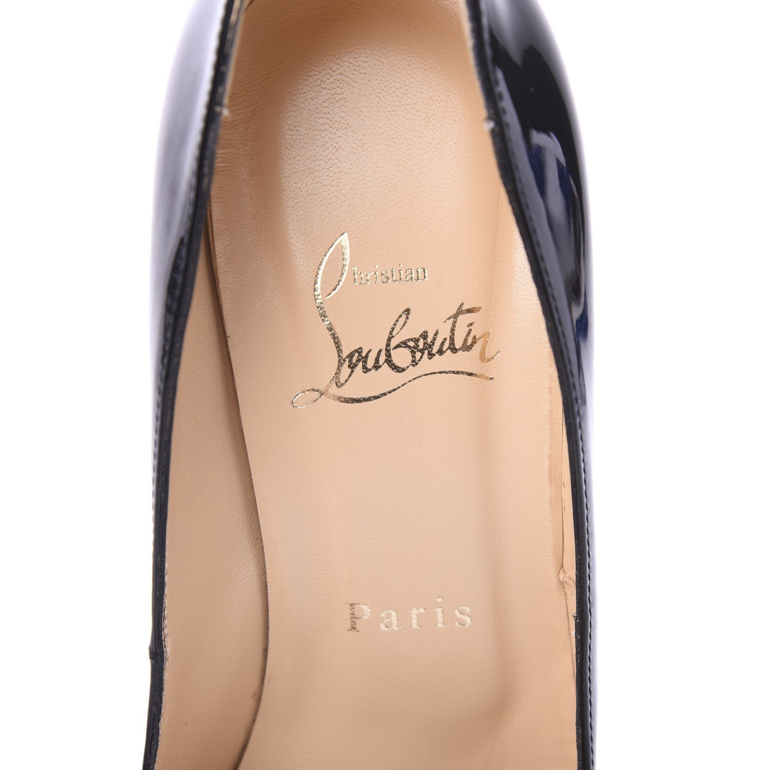 Christian Louboutin Patent Decollete 868 100 Pumps 38.5 Black 7 of 8