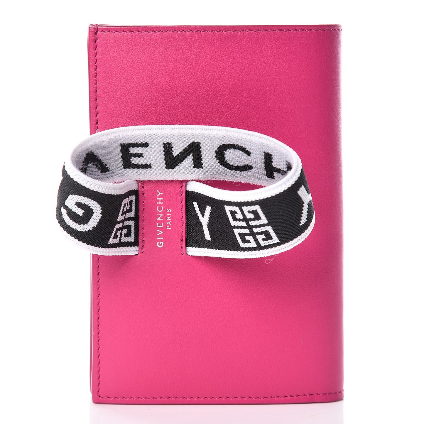Calfskin Urban Medium Logo Flap Wallet Cyclamen