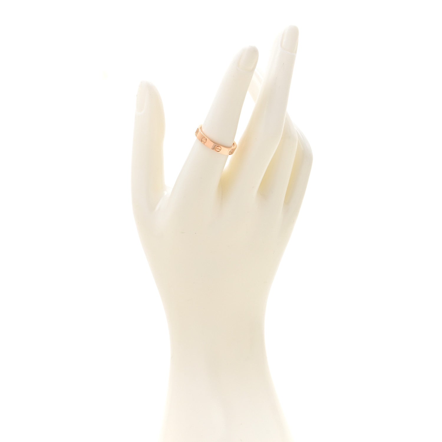 Cartier 18K Pink Gold 3.5mm LOVE Wedding Band Ring 55 7.25 2 of 4