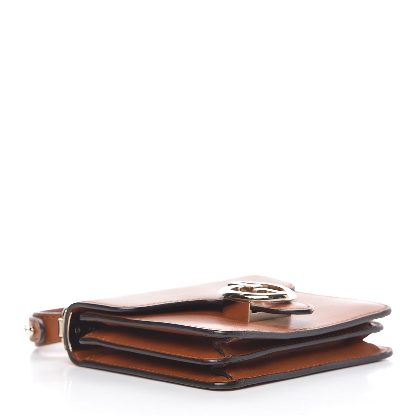 Calfskin Small 1973 Shoulder Flap Bag Brown