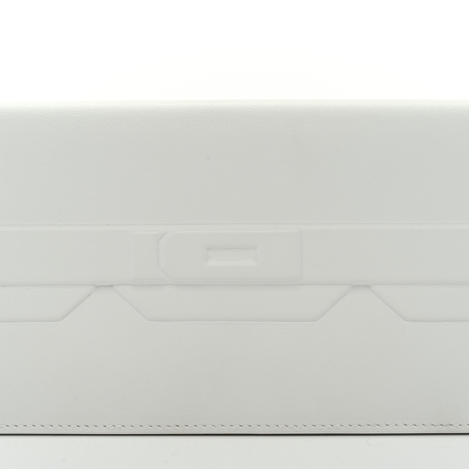 Hermes Swift Shadow Clutch 29 White 8 of 8